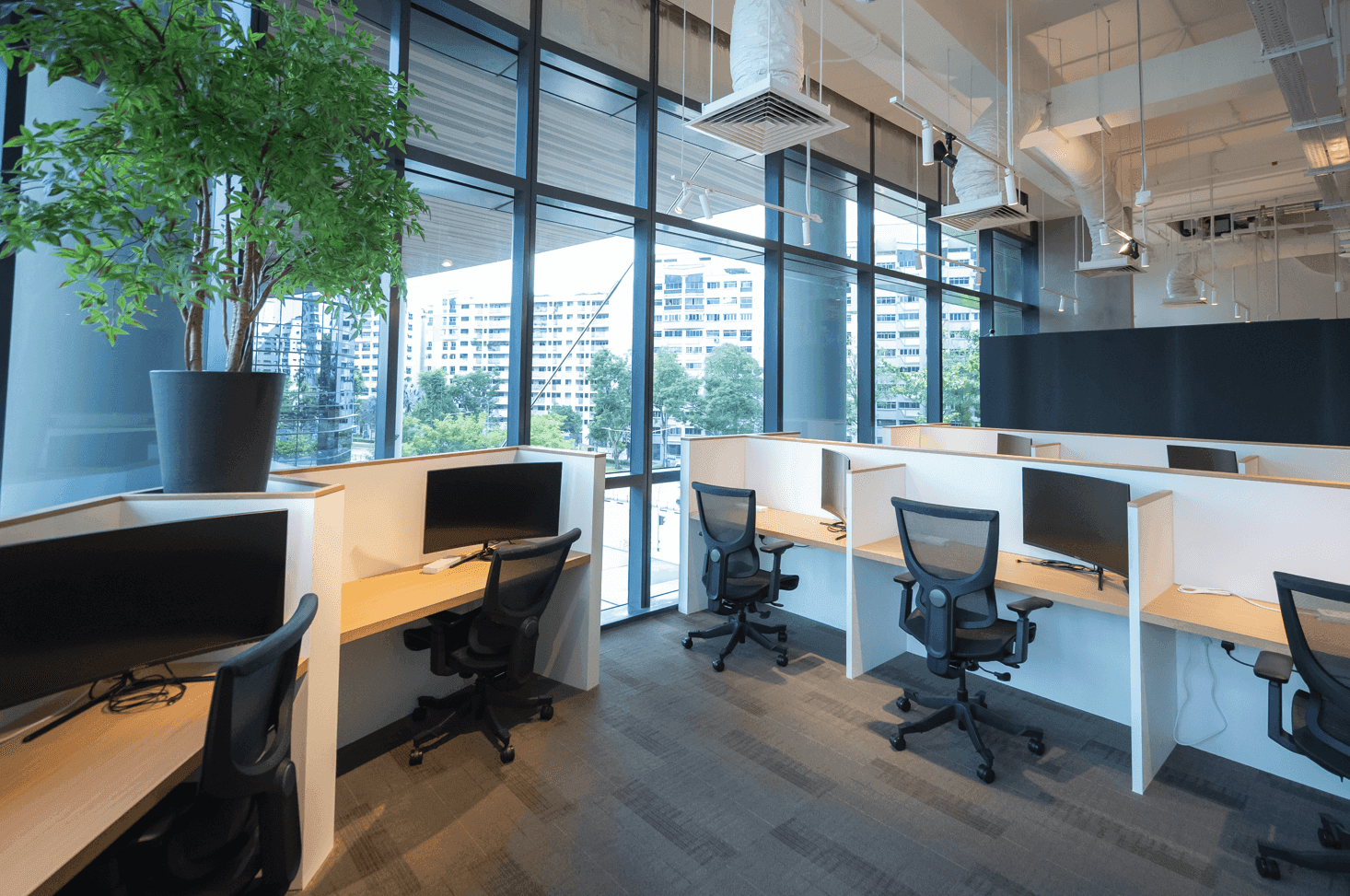 Stylish coworking space ready for flexible occupancy in Woodlands.